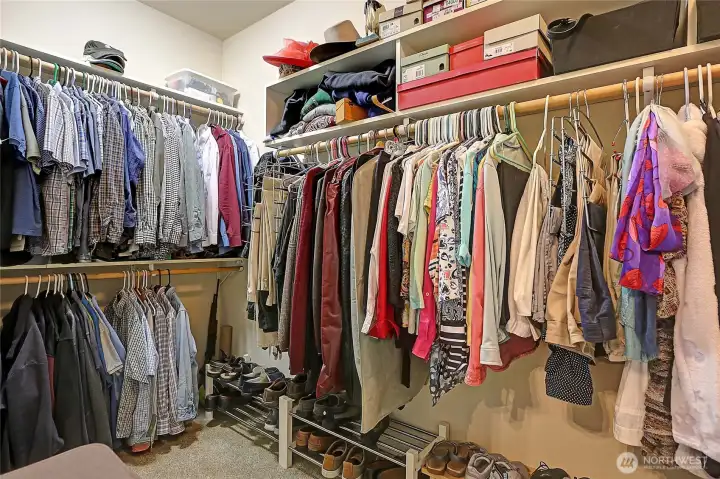 Walk-in Primary Closet~ Walk-in Primary Closet~