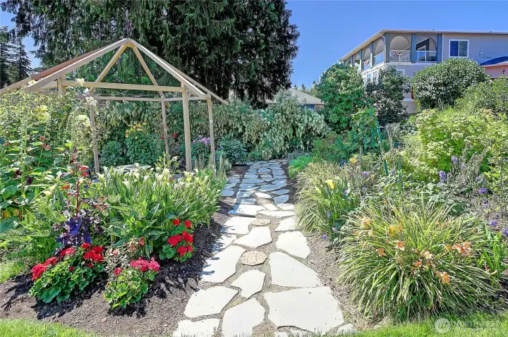 Pathway to Back Veg/Fruit Gardens & Gazebo~ Pathway to Back Veg/Fruit Gardens & Gazebo~