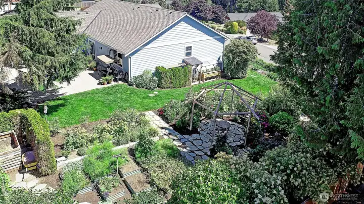 Raised Beds w/ Drip Irrigation and great mix of Shade/Sun~ Raised Beds w/ Drip Irrigation and great mix of Shade/Sun~