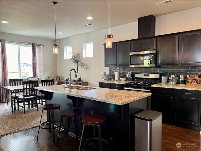 Kitchen Island with Eating Space