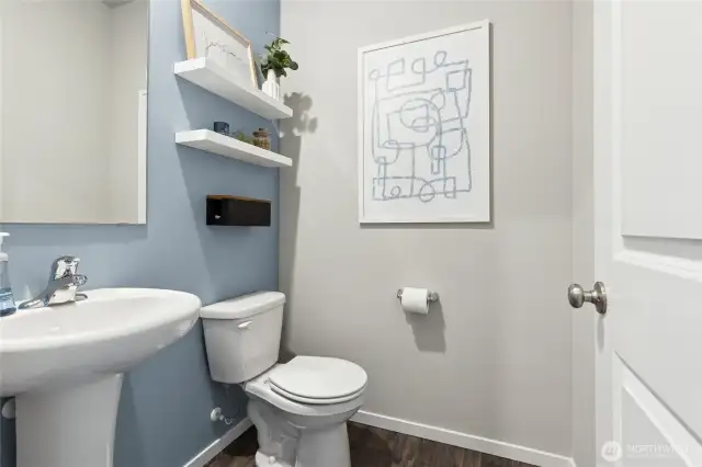 Powder Room. Photos are of model home of the same plan and may reflect different colors and options.