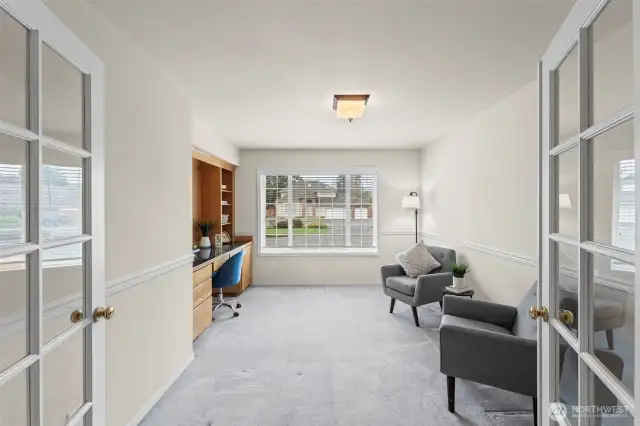 Office Space with French Doors