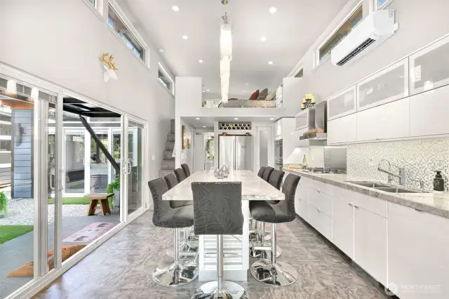 Notice the loft up above.
