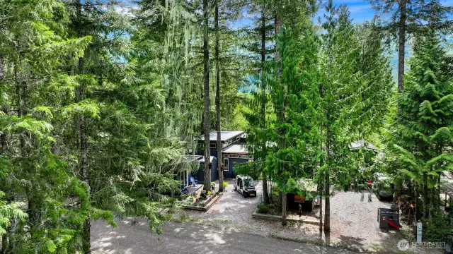 Looking at the property from the opposite side.