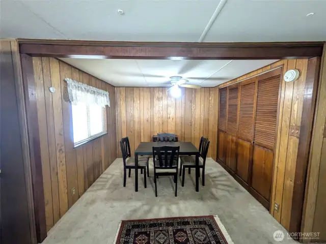 full wall of closet space in this area