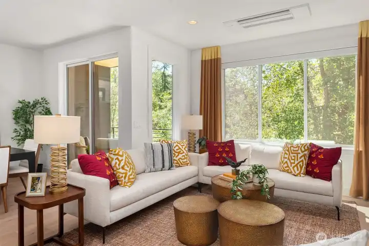 Greenbelt views from almost every room in this new Toll Brothers home