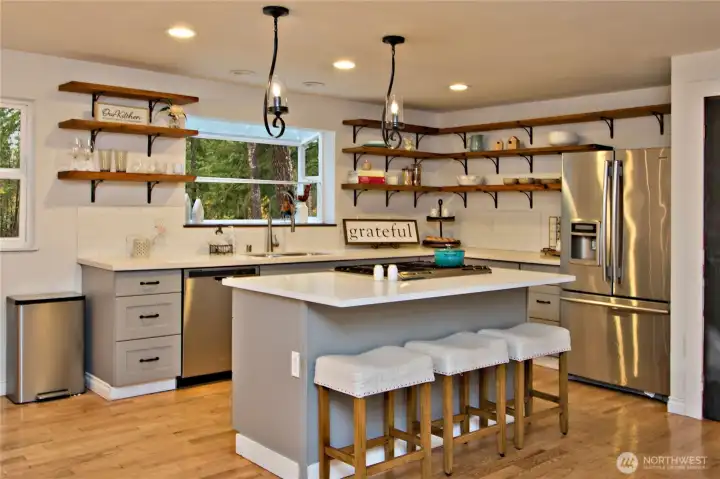 Open Kitchen Shelving