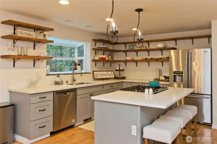 Kitchen with Gas Stove