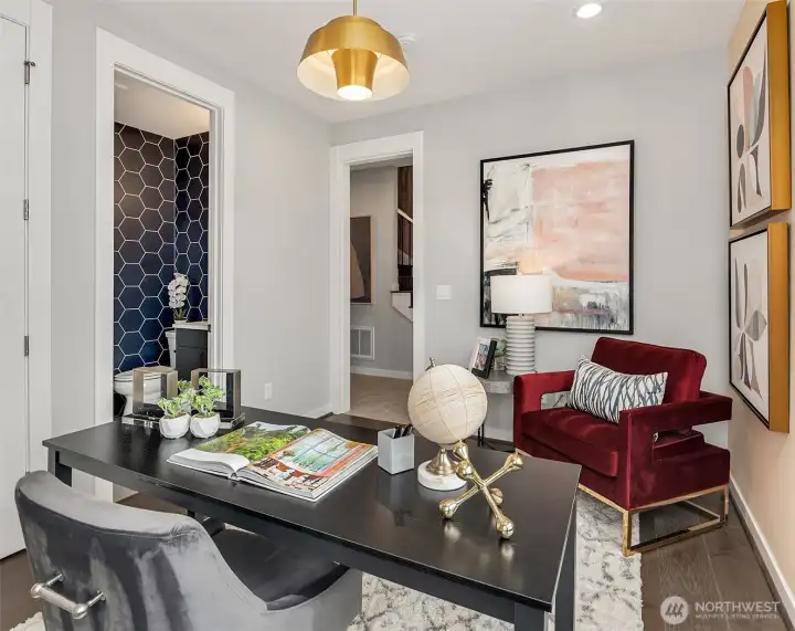 Photos are for illustrative purposes only & depict a different floor plan by Toll Brothers, finishes, or features than the actual home for sale. Actual layout & specifications vary. Home listed for sale (Banner) is brand new & photos are not yet available.