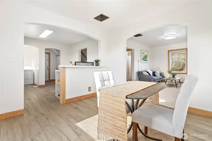 Kitchen and dining room