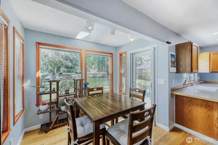 Eating space off kitchen