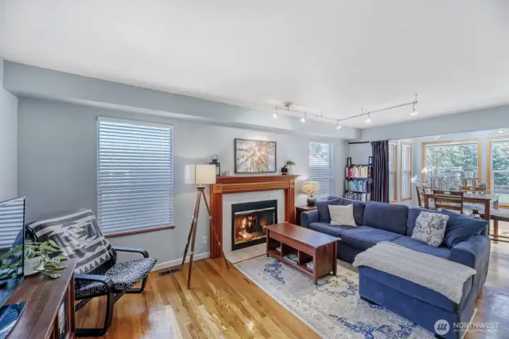 Great room with gas fireplace