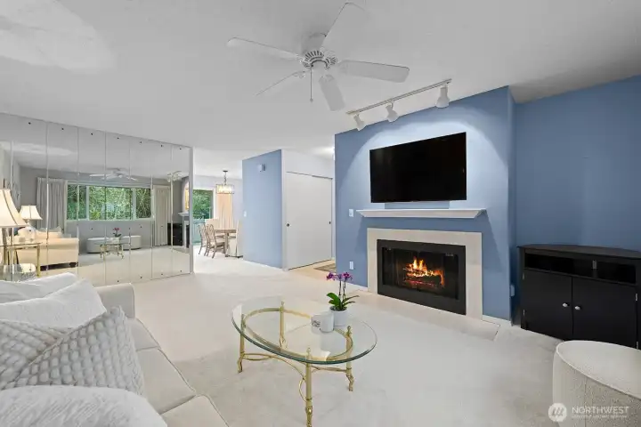 Living Room looking toward the open Dining Room