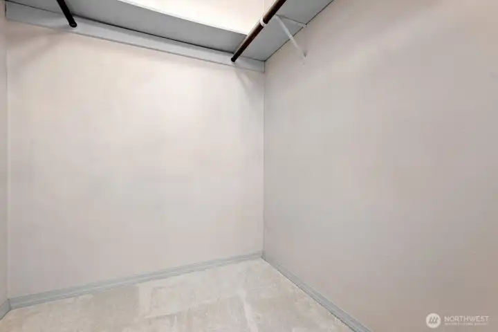 Primary walk-in closet