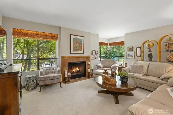 Family Room adjacent to Kitchen
