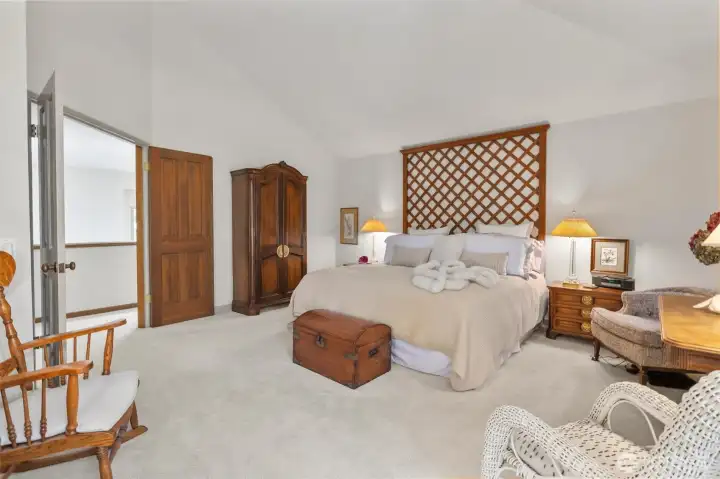 Soaring Ceiling in Master Bedroom