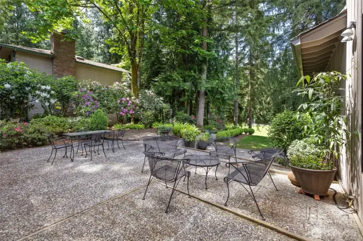 Patio from Kitchen French Door
