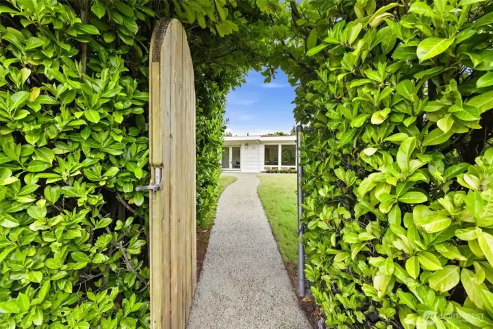 You will feel like you just entered an English estate.