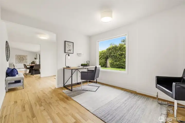 Great space for some reading or office area.