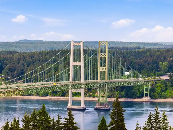 A rocks throw from the Narrows Bridge.