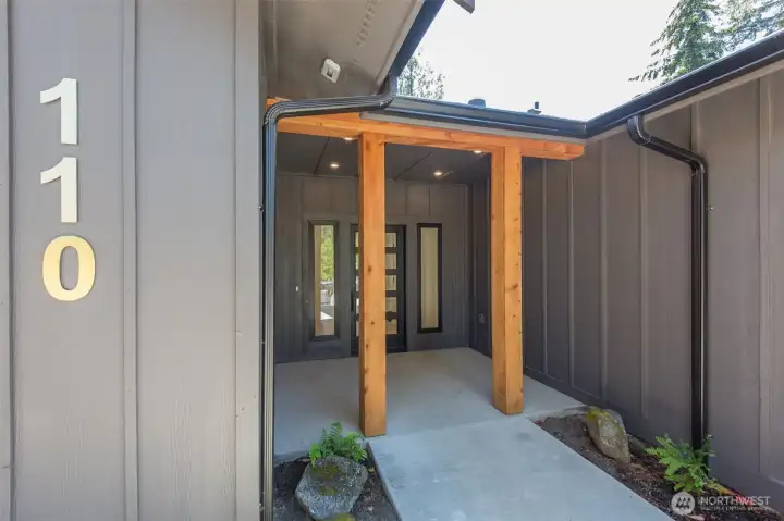 Welcoming front entrance