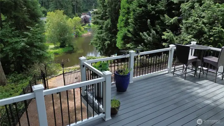 From the back deck, the private, non-motorized waters of Lake Debra Jane unfold below, framed by towering evergreens and a peaceful stretch of shoreline. From the back deck, the private, non-motorized waters of Lake Debra Jane unfold below, framed by towering evergreens and a peaceful stretch of shoreline.