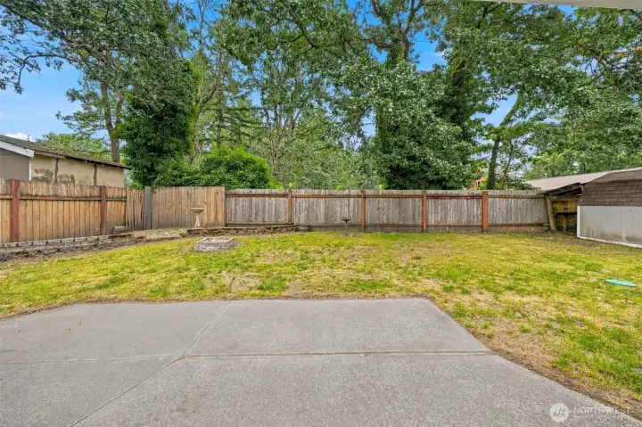 Fenced Backyard