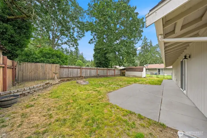 Fenced Backyard