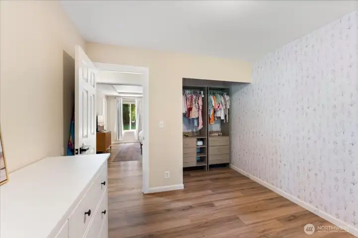 A different angle of one of the three bedrooms. A different angle of one of the three bedrooms.
