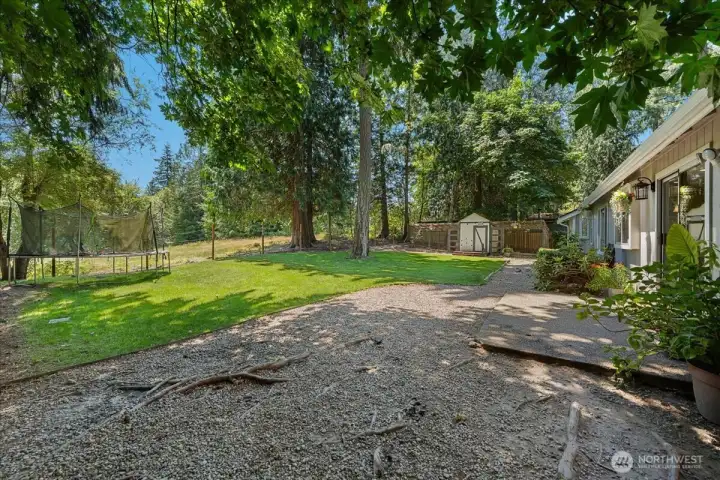 A very private backyard for year round enjoyment. A very private backyard for year round enjoyment.