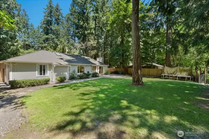 The fully fenced backyard gives you plenty of options to enjoy entertaining children playing or hosting a family BBQ. The fully fenced backyard gives you plenty of options to enjoy entertaining children playing or hosting a family BBQ.