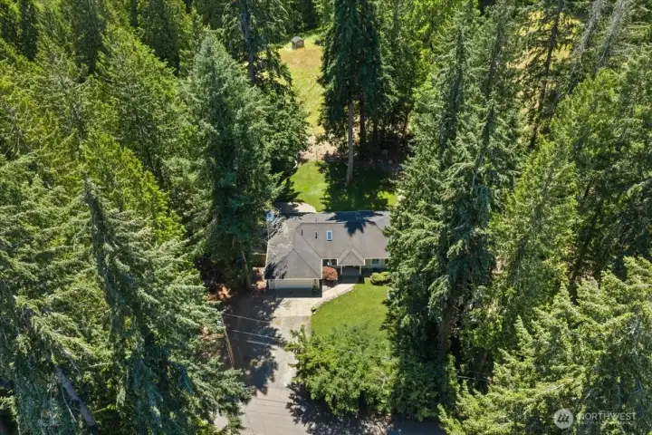 Enjoy the best of both worlds - towering trees provide privacy and beauty without sacrificing the bright and open feel of the home. Enjoy the best of both worlds - towering trees provide privacy and beauty without sacrificing the bright and open feel of the home.