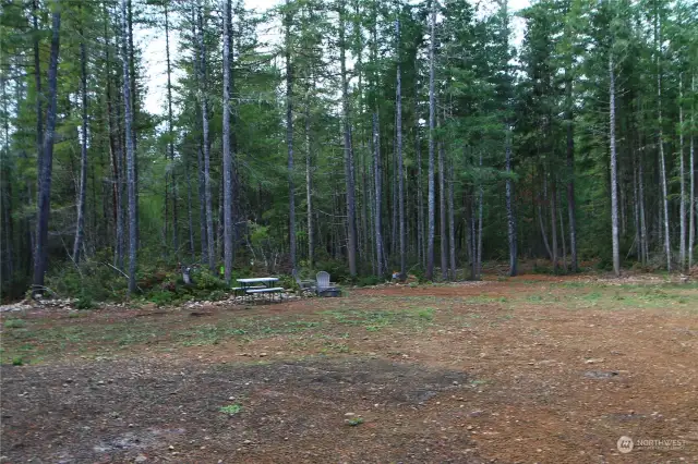 Looking North across the property from the first site with power and water