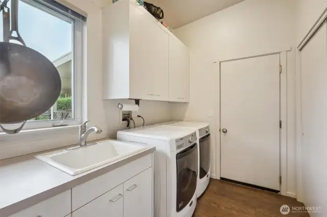 Laundry room.