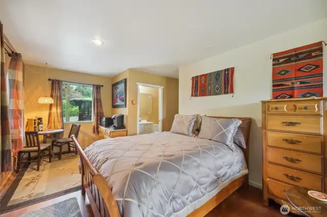 The second floor has a separate entrance, lots of space and a ¼ bathroom.