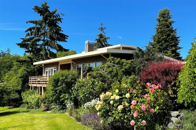 Beautiful landscaping.