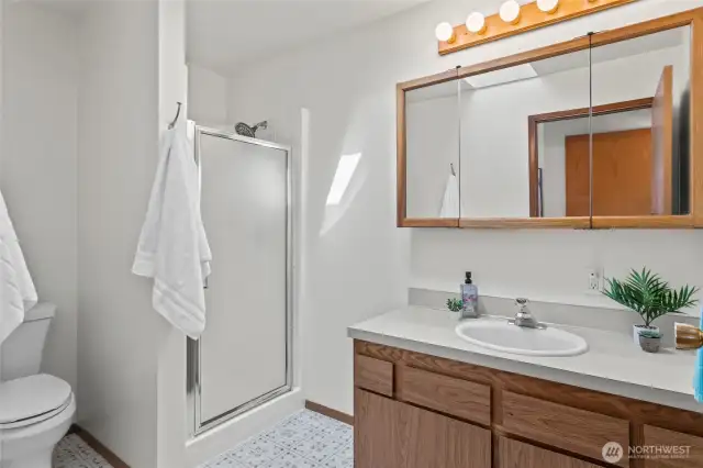 Primary bathroom.