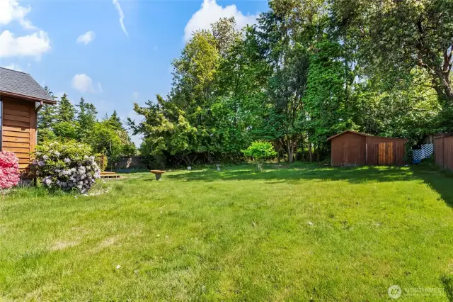 Long side yard.