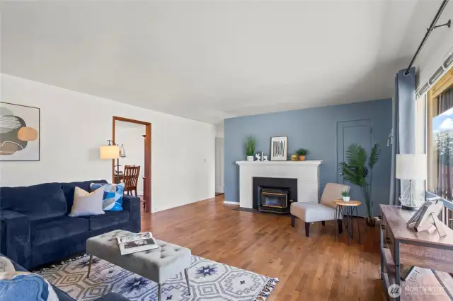Newer LVP just done in 2022 in kitchen, living room and primary bedroom.
