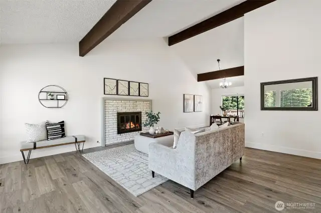 Upstairs living w FP