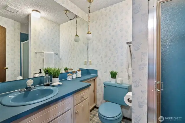 Lower level .75 bath