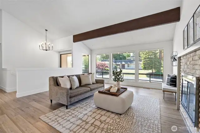 Large windows- great lighting