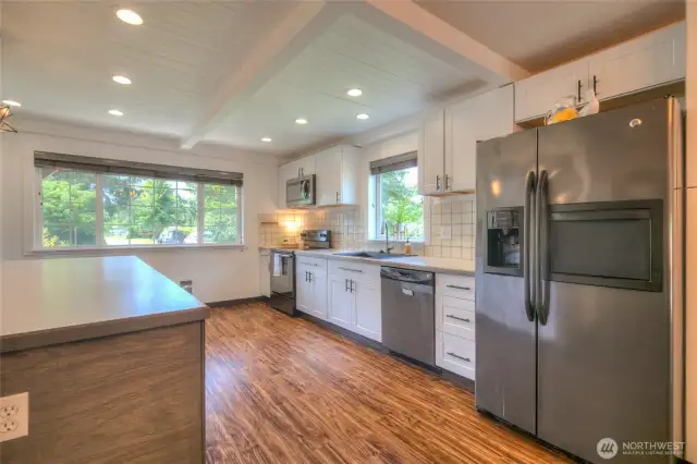 Large kitchen for the chef and assistants