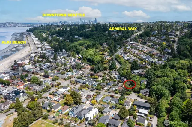 A short 5-minute drive to California Avenue offering shopping and dining, and a 15 minute commute to downtown Seattle for adventures in the City