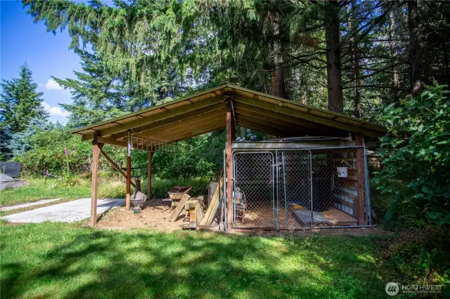 Dog kennel/covered storage