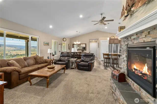 Stunning Valley Views throughout the Open Concept home.