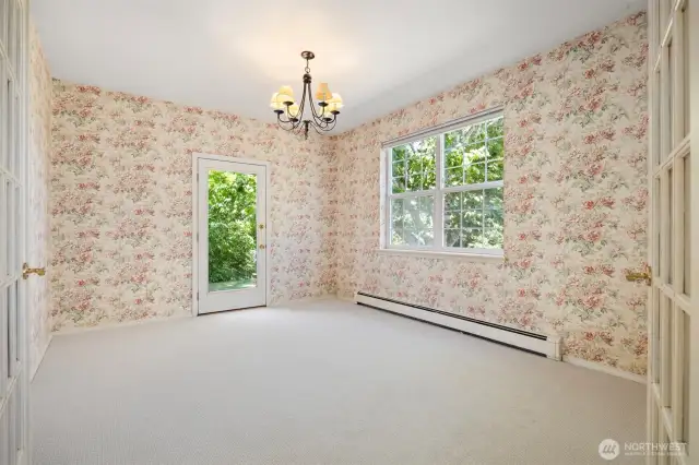 Dining Room with French Doors