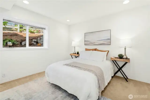 bedroom on lower level