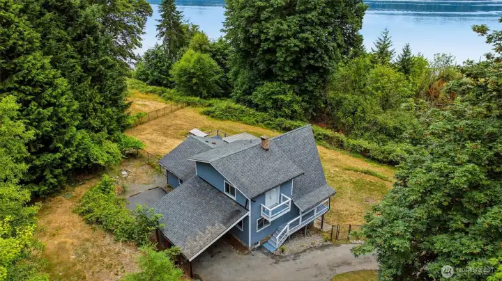 Aerieal view of proximity to Hood Canal
