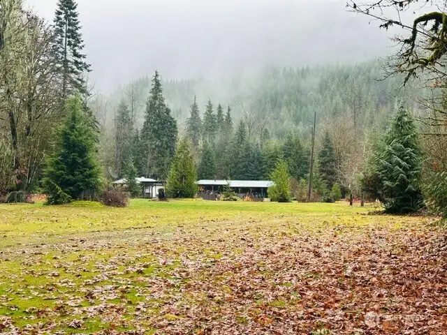 View from back of property & Sauk river
